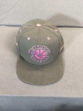 Mitchell & Ness Olive and Pink Snapback Hat